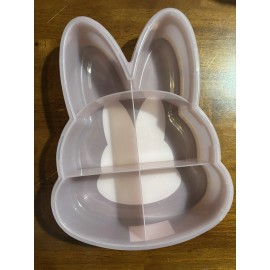 Cook With Color Bunny Snack Box Food Storage Container Pink NWT