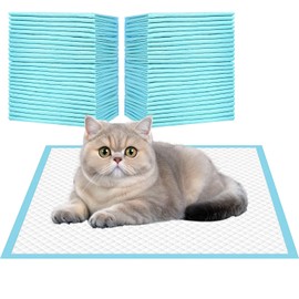 Cat Pee Pad for Breeze Systems,100 Count Super Absorbent Leak-Proof Disposable Cat Litter Pads Cat Pad Refills 11.4*16.9inch