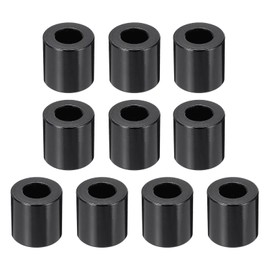 PATIKIL 10pcs M8 Aluminium Spacers, 5/16" ID x 5/8" OD Round Standoff Spacer, Unthreaded Metal Spacers for 5/16" M8 Screws Bolts, Black 5/8" Length