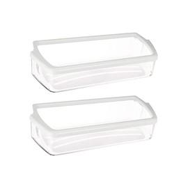 W10321304 Door Bin Shelf Transparent for Refrigerator PS348956, AP6019471 2-PACK