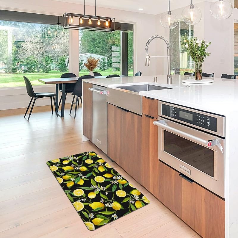 FYATHM Kitchen Mats Lemon Kitchen mats for Floor Anti Fatigue