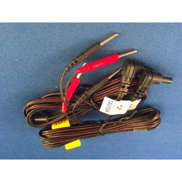 2 Electrode Replacement TENS Unit Lead Wires with Pin Connectors, 45" - 2 ea