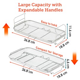 Cosori ‎CAF-TF101S-DRRUK Fryer Accessories, Aluminium, Silver