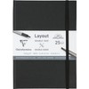 Clairefontaine 975342C Double-Sided Layout Sketchbook, 25 Sheets, DIN A5, 220g,