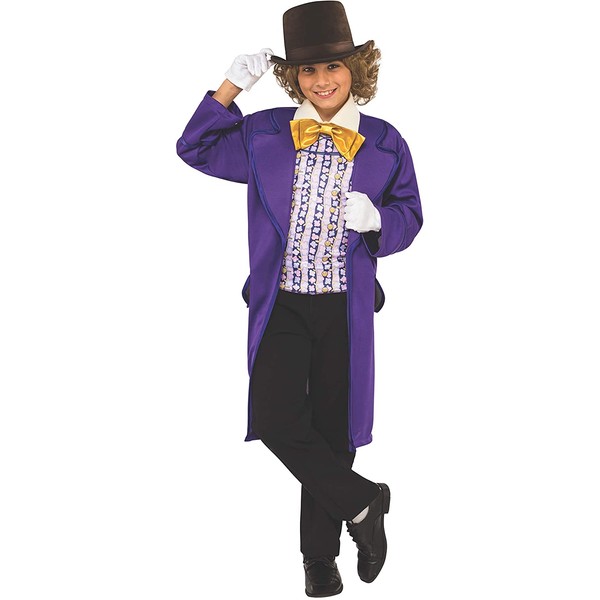 Rubie's Kids Willy Wonka & The Chocolate Factory Willy Wonka Value Costume, Large, Purple