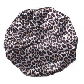 Animal Print Set of two Fancy Satin Shower Cap Satin Bonnet Silk Bonnet Hair Bonnet for Sleeping Hair Bonnets for Women (Square)
