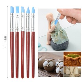 TIMESETL Polymer Clay Modelling Tool Set, Ceramic Tool, Sculpture Kit with Portable Storage Bag, Pack of 18