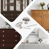 CHEF TIME 30 Packs Kitchen Cabinet Knobs Brushed Nickel Silver-Pull