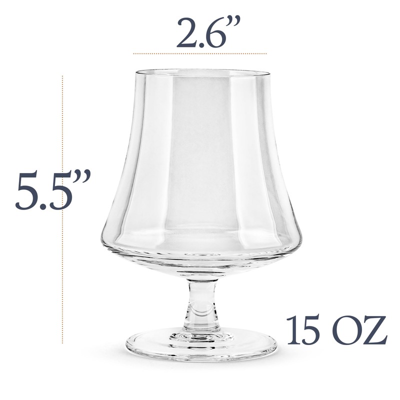 GLASSIQUE CADEAU 15 oz Medium Brandy, Cognac, and Armagnac Snifter