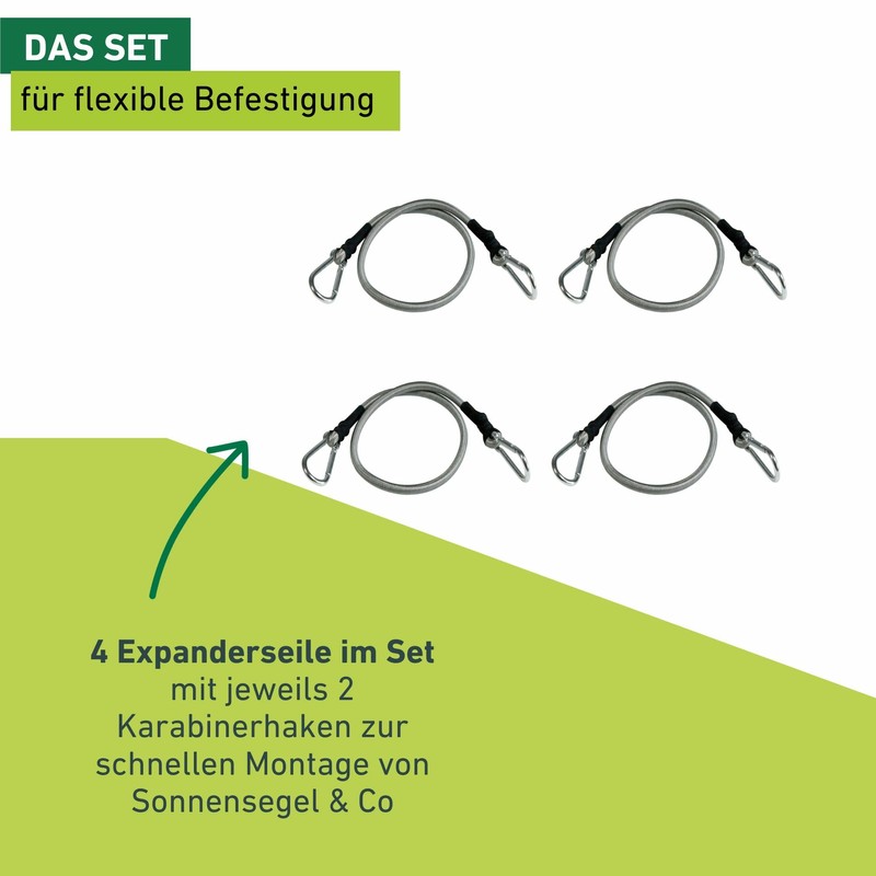 Windhager Spring Hook Expander Rope Safety Elastic Rope Tarpaulin Rope