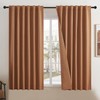 DUALIFE - Cortinas 100 opacas de lino texturizado de 84