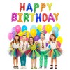 TONIFUL 16 Inch Rainbow Happy Birthday Balloons Banner Foil Letters