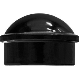 1-7/8" Chain Link Fence Post Cap - Use for 1-7/8" Outside Diameter Post/Pipe - Black Powder Coated Aluminum Chain Link Post Cap (3 Pack)