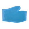 Ancol Ergo Rubber Grooming Glove for Dog Blue
