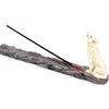Nemesis Now H2516G6 Wolf Call Incense Burner 29cm White
