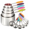 Measuring Cups and Spoons Set Stainless Steel Includes 5 Measuring