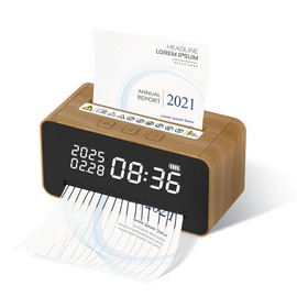 Small Shredder for Home Use, Mini Electric Shredder, Tabletop, Compact, Strip Cut, Shredder, Supports 1 A4, Continuous 10 Minutes, LED Watch Design, USB Type, Easy Operation, Commercial Use, Cute