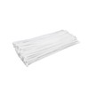 White Zip Ties 14 inch (100 Pack), Clear, 50 lb,