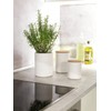 WENKO Maya Storage Tin Made of High-Quality White Ceramic with