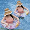 lf2414 Transparent Tube Square Sequin Inflatable Swim Ring for Adults (Thickened) 60cm Ring [Suitable for ages 2-4] 15ea