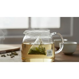 SIPS BOTANICA Pure Darjeeling Green Tea Bags | 60 Teabags Packed in 2 Tins | Premium Quality Full Leaf Green Tea | Plant-Based, Biodegradable Pyramid Tea Bags
