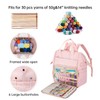 Leudes Knitting Bag Backpack, Yarn Storage Organizer Large Crochet Bag