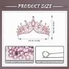 IRYCSSCE birthday princess pink crown for women