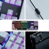 87 Key Mechanical Keyboard RGB Backlight Blue Switch Quick Response