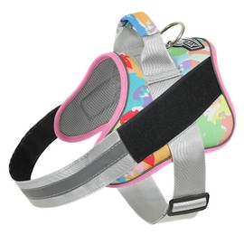 Bolux Dog Harness, No-Pull Reflective Dog Vest, Breathable Adjustable Pet Harness with Handle for Outdoor Walking - No More Pulling, Tugging or Choking (Medium (Pack of 1), OilPainting)