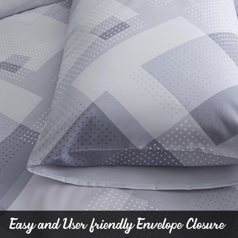 Grace Double Duvet Set - Brushed Microfiber Duvet Cover Double
