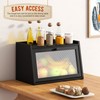 GHWIE Large Bread Box, Easy Access & Cleaning - Bamboo