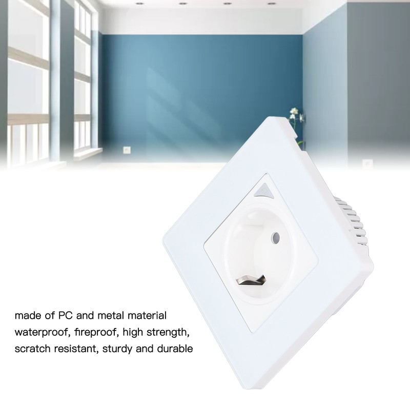 In Wall Smart Outlet 2.4GHz Wifi Socket Waterproof Remote Control