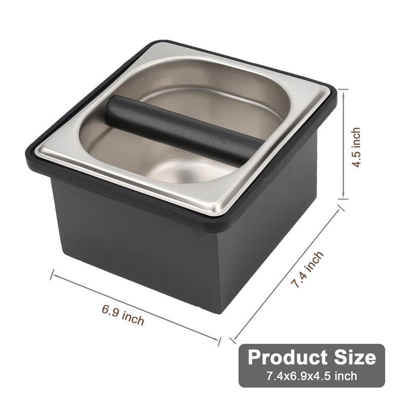 YURICK Espresso Knock Box, Coffee Knock Box for Espresso Grounds