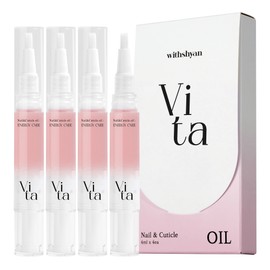 With Shan Nail & Cuticle Oil Pen Energy Care Vita Set (4ml x 4ea) / 위드샨 네일&큐티클 오일펜 에너지케어 비타 세트(4ml x 4ea)