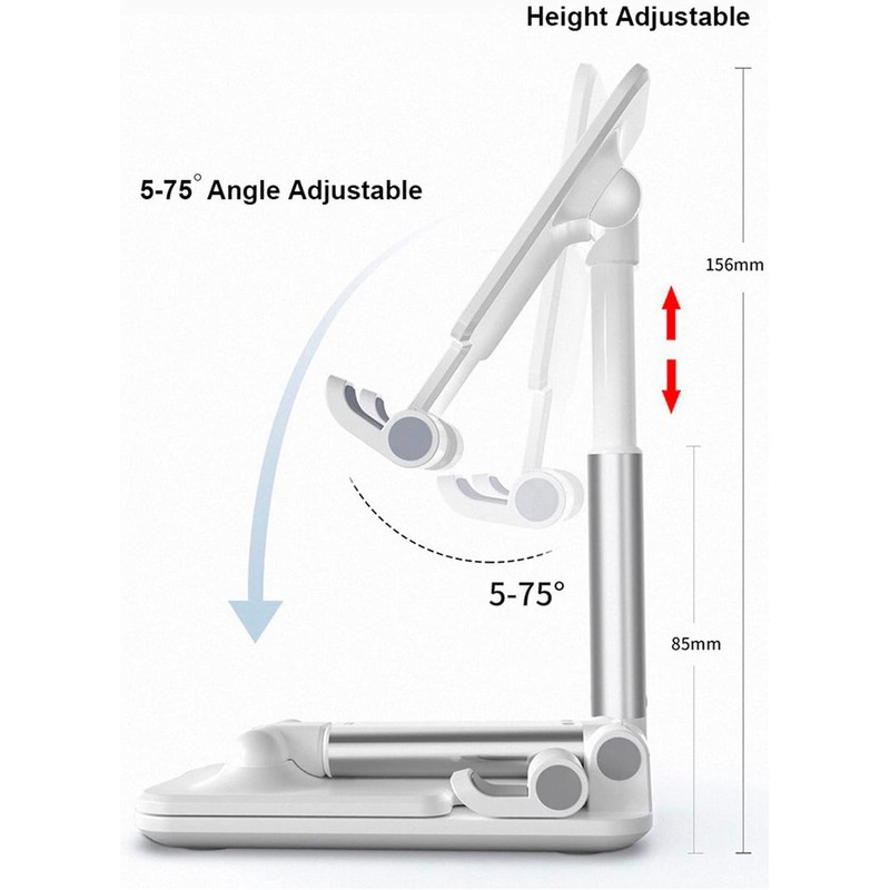 Vimi Soporte Celular De Mesa Ajustable con Inclinación Posiciones (Negro)