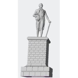 N Scale 1:160 3-D Printed Historical Statues Scenery - Alexander Hamilton (Unpainted)