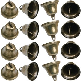 Maydahui 20 Pcs Bell Craft Bells Vintage Bell (4.2X 3.8cm) Bronze Christmas Mini Bell Bells for Crafts Decoration Decoration Brass Bells Wedding Door Dog Collar Pet Jewelry Cute Decoration Sewing DIY