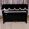 88 Key Piano Half Covered Anti Dust Cover Flannelette Piano