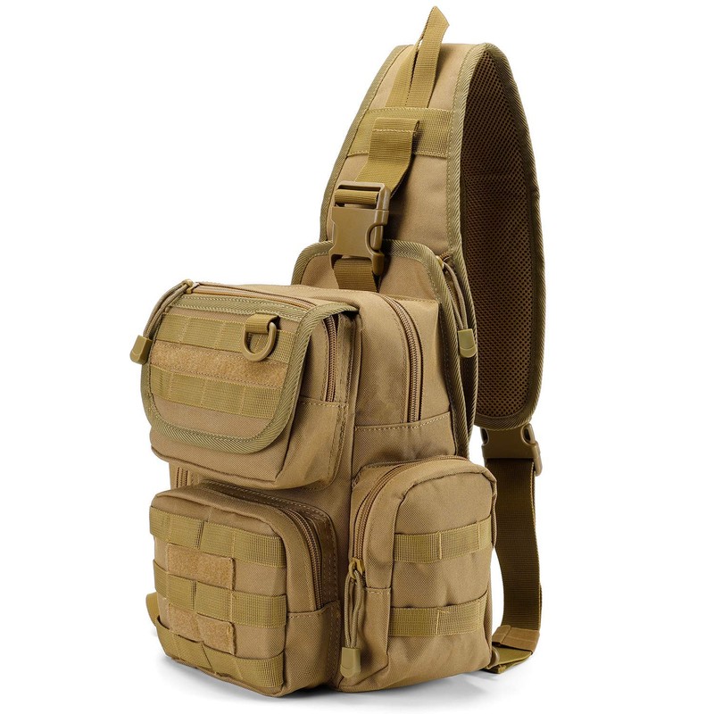 G4Free Tactical EDC Sling Bag Shoulder Army Molle Daypack Military