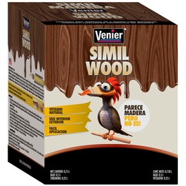 Venier Simil Wood Paint for Front & Interior Doors (Cedar) PRODUCT INFO 25,36 fl. oz (750 ml.) WATER BASED COATING FOR A WOODEN LOOK