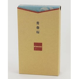 Kongodo Original Incense Incense Seishun Cherry Blossom Smoke, 4.6 oz (135 g) (Aqua)