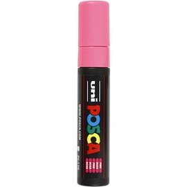 uni-ball 186328 - POSCA Marker mit extra breiter Rechteckspitze, rosa