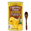 Country Time Lemonade Powdered Drink Mix 1 Canister, 82.5 oz with Wooden Spoon
