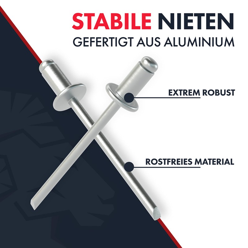 RAM TOOLS® Blind Rivets Set, 400 Piece Rivet Set, Universal