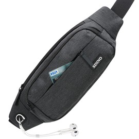 SINNO Pluse Size Mens Fanny Packs for Women Fashionable Waterproof Gifts for Running Sport Workout Hiking Travel Walking Crossbody Waist Pack Phone Bag Wallets Purse Carrying All Phones