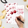 ZYQFN 20 Cherry Baby Girl Birthday Party Invitations, for Girls
