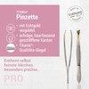 TITANIA Tweezers from Solingen (8 cm, gold-plated). Made in Germany.