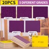 3 x 4 Inch Hook and Loop Sanding Sponge Purple