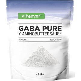 Vit4ever GABA 300 Pure Powder – 300g • 100% Gamma-Aminobutyric Acid • 100+ Servings • Additive-Free, Vegan, Lab-Tested Amino Acid Supplement