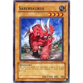 YuGiOh 5D's 2009 Starter Deck Single Card Sabersaurus 5DS2-EN002 Common [Toy]